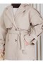 WOMEN'S PREMIUM-QUALITY BELTED OVERSIZED SHORT METLON COAT - 3
