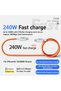 240W Magnetic Charging Cable, Self Organized Fast Charging Type-C Data Cable, Absorption Coiled Phon - 4