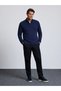 Navy Blue Regular Fit Sweatshirt 50333201-VR033 - 4