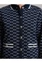 Navy Blue Comfort Fit Knit Cardigan 50331316-VR033 - 6