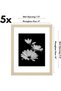 مجموعة من 5 إطارات صور مقاس 11 × 14 بوصة - مع ورق تغليف مقاس 8 × 10 بوصة - لون خشب البلوط الطبيعي. - 2