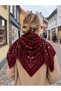 Ethnic Patterned Textured Shawl 110X110