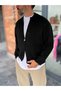 Basic Knit Cardigan with Black Zipper PM-017 - 4
