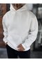 White Patchwork Hooded Sweatshirt SW-5272 - 5
