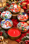 Scented Candle in a New Year's-Themed Tin Box—Christmas Decoration, 1 PIECE - 6