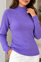 Long-Sleeve Knit Bodysuit N922 Lilac - 2