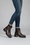 Genuine Leather Comfortable Heeled Zip-Up Mom Boots - 5