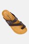 Men Adjustable Buckle Sandals, Brown - 3