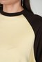 Women's Long-Sleeved Crew-Neck Paneled Casual Sweatshirt with Ribbing - 7
