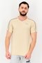 Men Sportswear Fit Short Sleeve Outdoor T-shirt, Cream