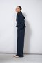NAVY BLUE Soft-Textured PANTS WITH ELASTIC WAISTBAND AND POCKETS - 2