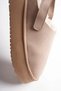 ZRT04MK06 Premium Warm-Lined Plush Slippers with Adhesive Strap, 5 cm - Light Brown Suede - 4