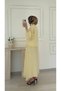 ELEGANT LACE-EMBELLISHED SET - YELLOW - 4