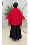 Women's Fringed-Sleeves, Ribbed-Cuffs, Loose-Fit Knit Chic Poncho, Standard Size - 3