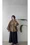 LACE BALLOON-SLEEVE JACKET - KHAKI - 4