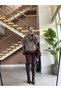 Ethnic Patterned Scarf-Style Knitted Sweater - 4