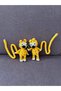 Marsupilami Amigurumi Keychain, Hand-Knitted Clutch Bag Charm and Car Accessory, Shaped Wire Tail, 100% Cotton Yarn - 2