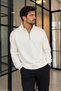 Men's Half-Zip Mock Neck Oysho Fabric Regular Fit Sweatshirt 5872