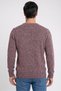 Men Crew Neck Knitted Sweater, Brown - 4