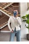 FISHERMAN'S COLLAR, ZIPPERED, SOFT CARDIGAN - 4