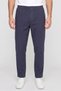 Men Regular Fit Plain Non Stretchable Chino Pants, Navy Blue