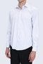 White Comfort Fit Button down Collar Long Sleeve Shirt - 3