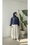 PEARL-COLLARED SHIRT - NAVY BLUE - 3