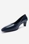 SOVANA Navy Leather Women's Heeled Shoes - 8
