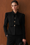 Short Jacket with Sleeve Detail - Black
