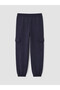 Peak New Season Navy Blue Boys' Thick Cargo Sweatpants - 4