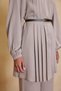 Taupe Color Belt Detail Tunic - 6