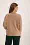 Basic High Neck Knit Top Beige - 4