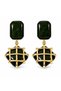 Diva Charm Green Gold-Toned Stylish Women's Earrings - 2