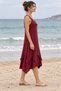MUSLIN SLEEVELESS DOUBLE-LAYERED DRESS