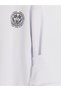 Peak New Season White Crew Neck Printed Men's Sweatshirt - 8