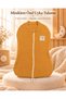 Newborn Baby Onesie, 0–6 Months, 100% Cotton, 4-Ply Muslin, Zipper-Front Swaddle, All-Season - 6