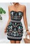 Μίνι φόρεμα, μεικτά χρώματα