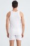 5-Pack 100% Cotton Jersey Classic Men's Tank Tops - Gingham Pattern, Comes with a Free Unisex Band - 6