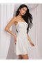 Rochie mini, alb - 3