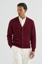 Men’s, V-neck, Button-front, with knitted details, Regular Fit, Knit Cardigan - 7