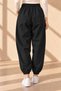 Women's Lightweight, Wide-Leg Pants with Elasticated Hems - 2