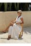 Rochie maxi, alb - 5