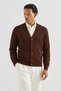 Men’s, V-neck, Button-front, with knitted details, Regular Fit, Knit Cardigan - 6