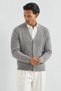 Men’s, V-neck, Button-front, with knitted details, Regular Fit, Knit Cardigan