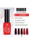 Global Fashion Cherry Rubber Color Base Gel Polish, 8ml - Self-Leveling, Strengthens Nails, Perfect Adhesion, High Bonding Strength for Long-Lasting Results (Rosewood Glow (03), 8ml) - 3