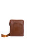 Genuine Leather Men's Shoulder Bag with Strap - 2