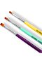 Nail Art Brush Kit with Flat Gel Polish Art Brushes Set for All Your Nail Art Needs | | (Flat Set 1), 18 x 1.50 x 0.70 cm - 5