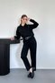 Women's Black Wash Shirt and Pants Set - 2