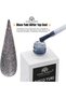 Disco Yuki Crystal Diamond Glow Top Coat, UV/LED Gel Polish, Long-Lasting No Wipe Glitter Finish, Chip-Resistant, 15ml Nail Shine for Natural & Acrylic Nails (6: Stardust Silver Shine, 15ml) - 3