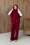 Cool Vest Suit Burgundy